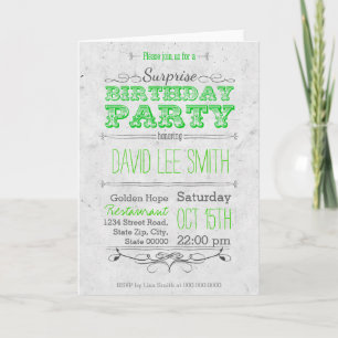 Surprise Birthday Party Invitation