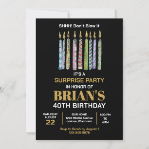 Surprise Birthday Party Invitation for Any Age