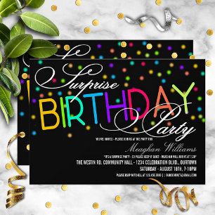 Surprise Birthday Party Invitations