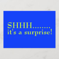 Surprise Birthday Party Invitations - Shhh sixty