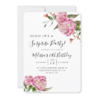 Surprise Birthday Party Pink Floral