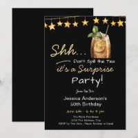 Surprise Birthday Party Spill the Tea