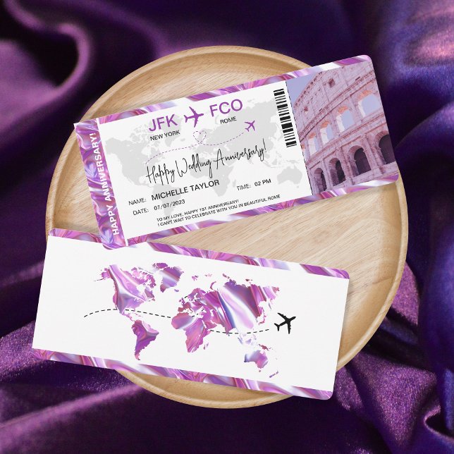 Surprise Boarding Pass Trip Ticket Destination  Invitation (Creator Uploaded)