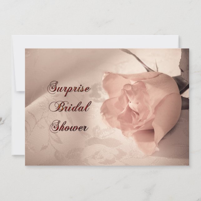 Surprise Bridal shower party invitation (Front)