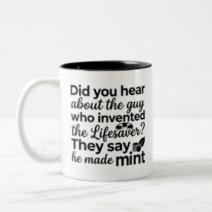 Surprise Dad Joke Mug - Colourful Two-Tone Gift