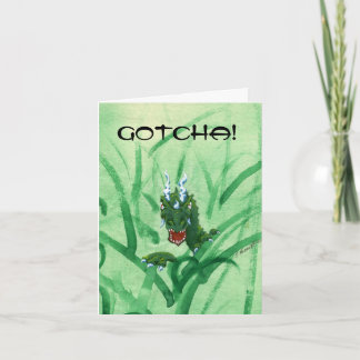 Surprise dragon birthday card