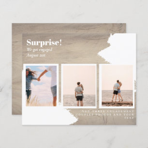 SURPRISE! Engagement PHOTO COLLAGE BUDGET