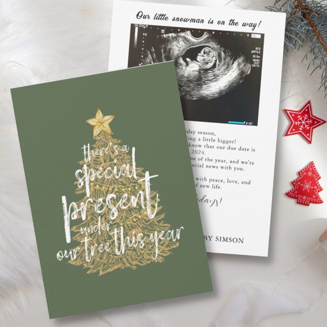 Surprise Holiday Pregnancy Announcement Message (Creator Uploaded)