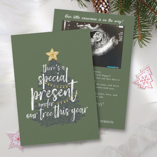 Surprise Holiday Pregnancy Announcement Message (Creator Uploaded)