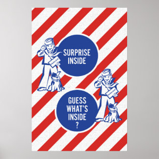Surprise Inside – Vintage Candy Box Wall Art Print