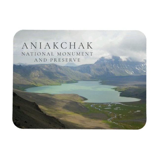  Surprise Lake Aniakchak Monument, Preserve, AK Magnet (Horizontal)