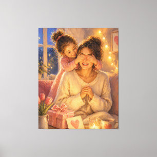 Surprise Mum Gift Canvas Wall Art Decor