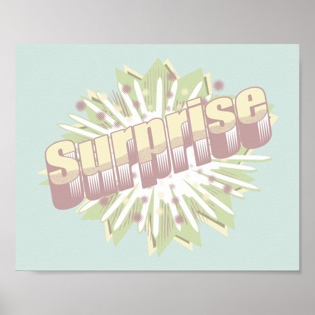 Surprise onomatopoeia explosion poster (Front)