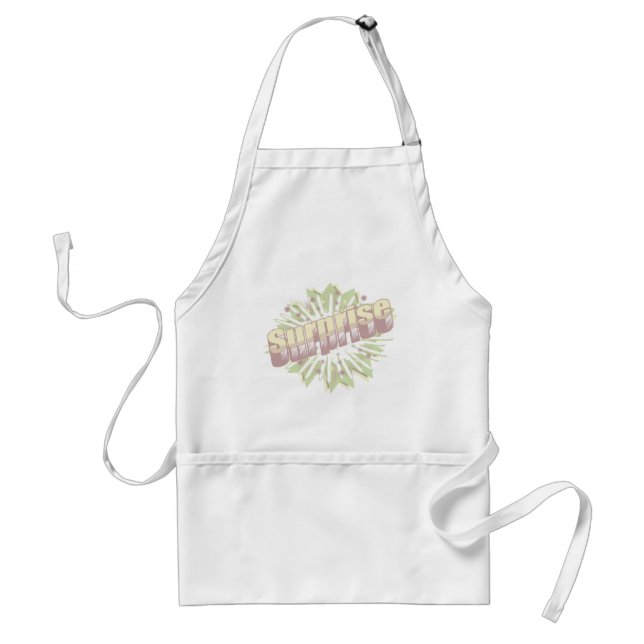 Surprise onomatopoeia explosion standard apron (Front)