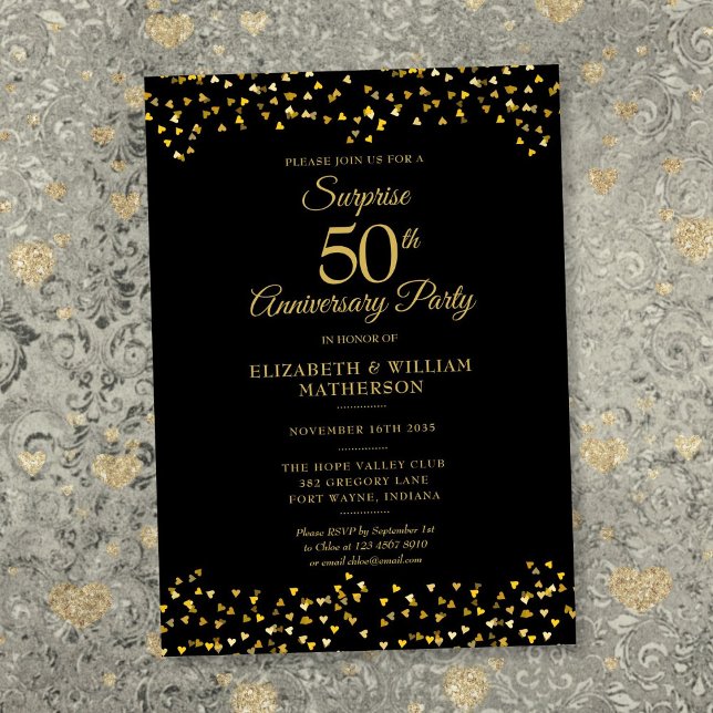 Surprise Party 50th Wedding Anniversary Invitation (Surprise Party 50th Wedding Anniversary Invitation)