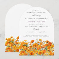 SURPRISE PARTY 60th Marigold October Birth Flower