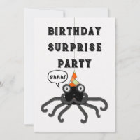 Surprise Party October Halloween Birthday