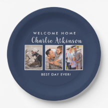 Surprise party photo plate