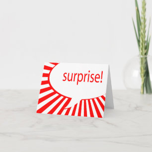 surprise! party : talking bubble invitation