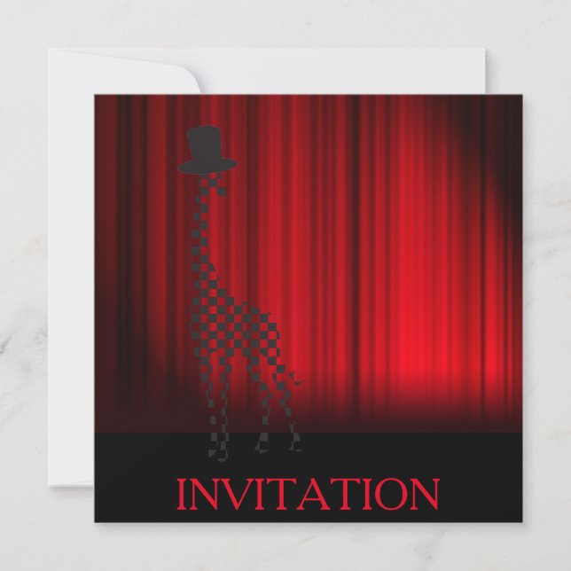 Surprise Party Theatre Oper Invitation (Front)