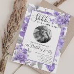 SURPRISE Photo 70th Birthday Bloom Purple  Invitation<br><div class="desc">An elegant "70th Birthday" party invitation design with personalized photo,  modern typography and a Garden in Bloom background.</div>