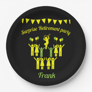 Surprise Retirement Parties Paper Plate