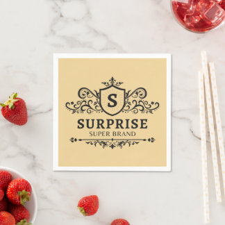 surprise super brand luxury wedding party modern b napkin