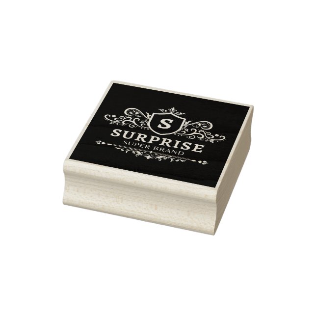 surprise super brand luxury wedding party modern b rubber stamp (Stamp)