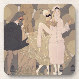Surprise (w/c on paper) coaster