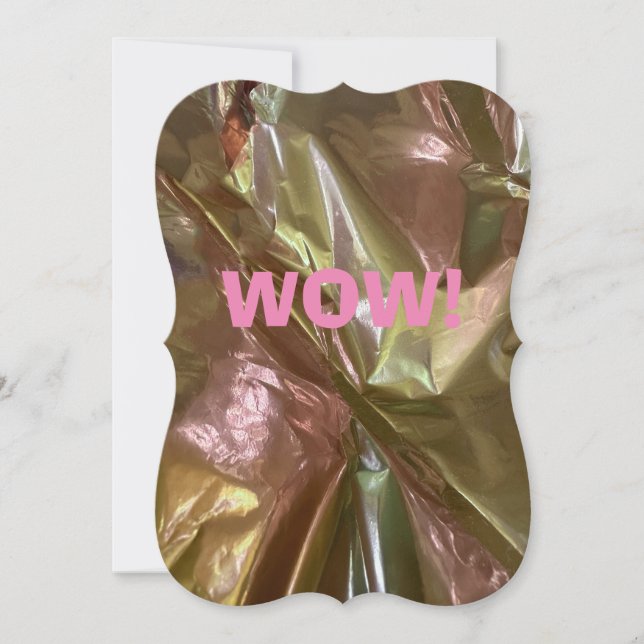 Surprise WOW shiny bright happy birthday card  (Front)