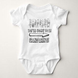 SURPRISE YOU'RE GONNA GRANDPARENTS PREGNANCY BABY BODYSUIT
