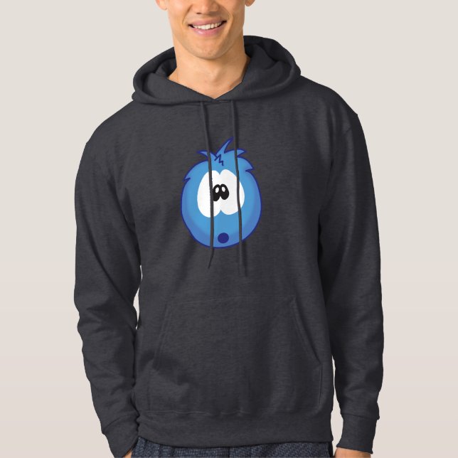 Surprised Blue Sneezie Hoodie (Front)
