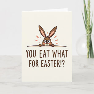 Surprised Bunny Friend Card