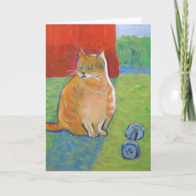 Surprised Cat -blank Card (Front)