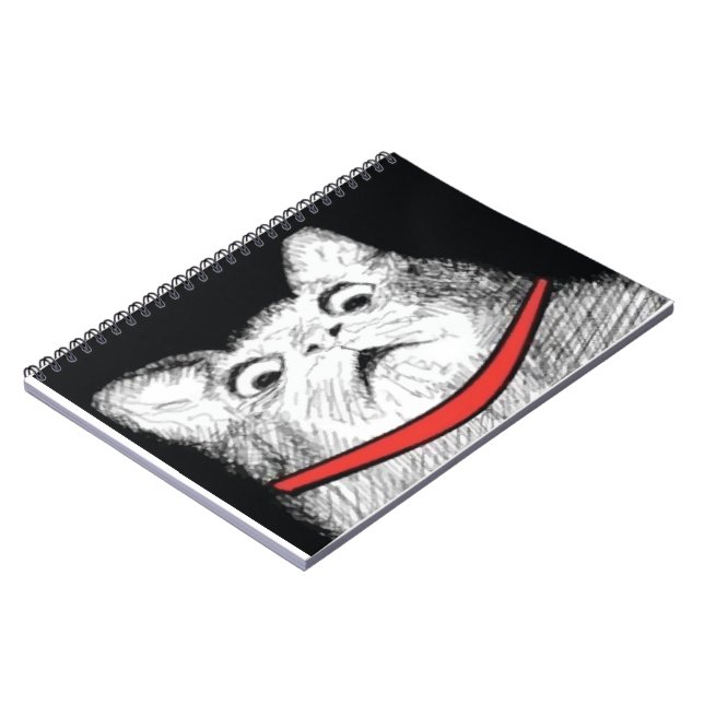 Surprised Cat Gasp Meme - Notebook (Left Side)