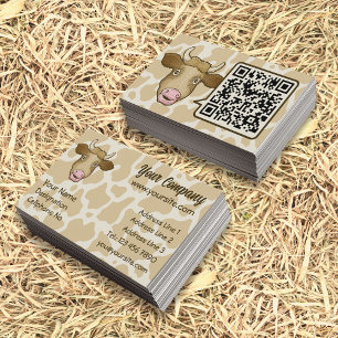 Surprised Cow Business Card