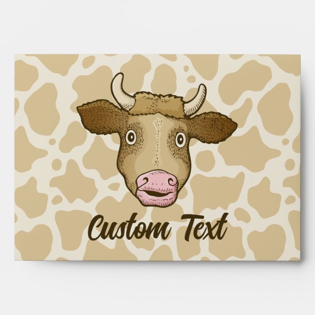 Surprised Cow Envelope (Front)