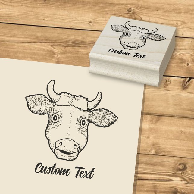 Surprised Cow Rubber Stamp (Creator Uploaded)
