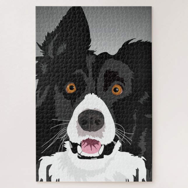 Surprised Dog Jigsaw Puzzle Fun - I Love My Pets (Vertical)