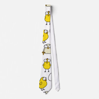 Surprised Easter chickens Tie