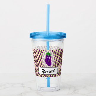 Surprised Eggplant by Kenneth Yoncich Acrylic Tumbler
