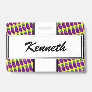 Surprised Eggplant by Kenneth Yoncich ID Badge