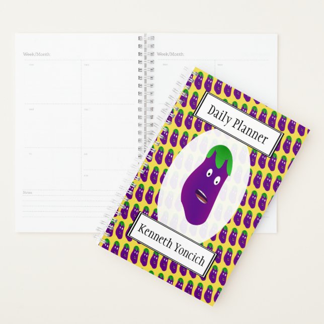 Surprised Eggplant by Kenneth Yoncich Planner (Display)