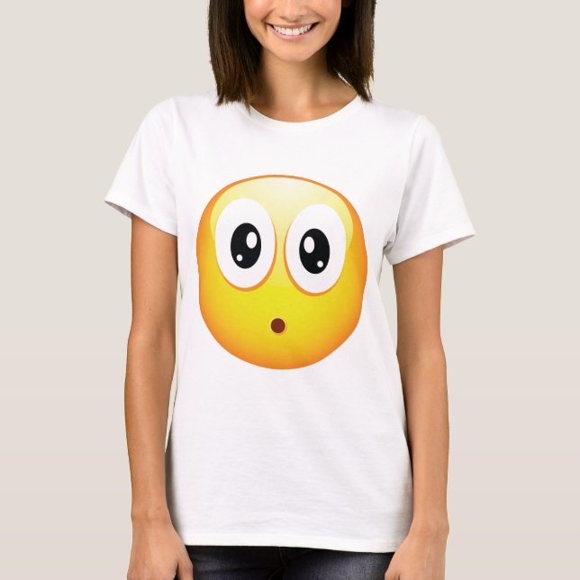 Surprised Emoticon T-Shirt (Front)