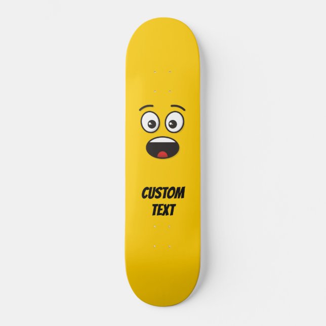 Surprised Face Skateboard (Front)