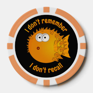 Surprised Golden Globe Fish - I don't remember Poker Chips