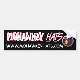 Surprised Mohawkey Monkey bumper sticker