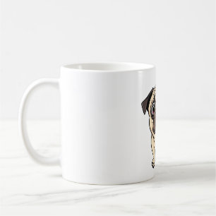 Surprised Pug Shocked Face Coffee Mug