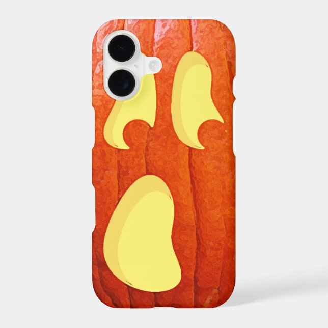 Surprised Pumpkin Jack O Lantern Face Halloween (Back)