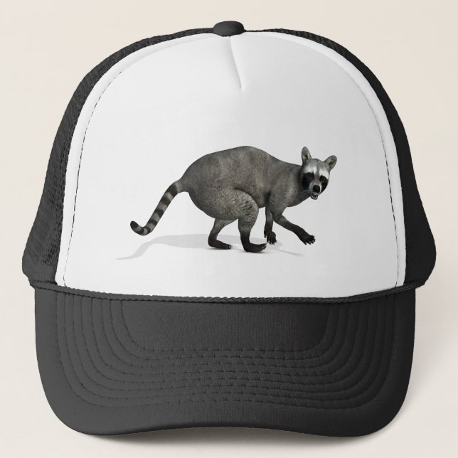 Surprised Racoon Trucker Hat (Front)